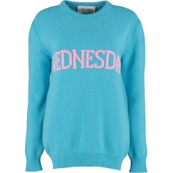 Alberta Ferretti wednesday Intarsia Rainbow Week Sweater