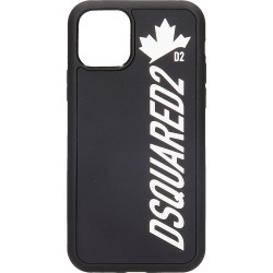 Dsquared2 Leaf 11 Pro Iphone Cover In Black Pvc