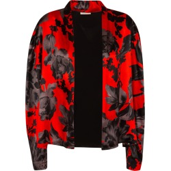Dries Van Noten Floral Print Open Shirt
