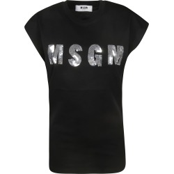 MSGM Sequin Detail T-shirt