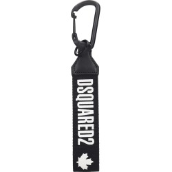 Dsquared2 Keys Holder In Black Canvas