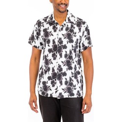 CONTRAST PRINTED BUTTON DOWN SHIRT