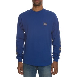 The Sport Scoop Bottom Long Sleeve Tee in Dark Blue