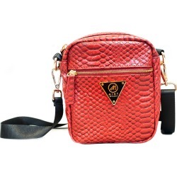Mint Python Camera Bag Red