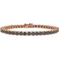 The Mister Crystal Bracelet - Rose Gold & Black