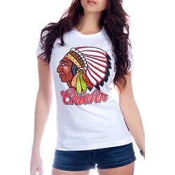 Chiefin Women's Tee White