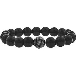 The Mister Lion Plus Bead Bracelet - Black