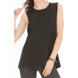 Women's Muscle Tee in Black