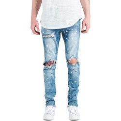 The Pacific Ripped Denim in Light Blue Bleach