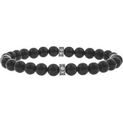 The Mister Kingly Bead Bracelet - Onyx & Chrome