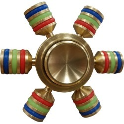 Multi Colored Metal Finger Fidget Spinner
