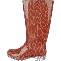 Women's Cabrilla Rain Picante Red Herringbone Print
