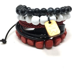 5 Stack in Black and Red