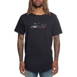 The Tessa Scoop Tee in Black