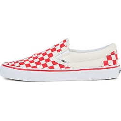 The Men's Classic Slip-On in Racing Red and White Check