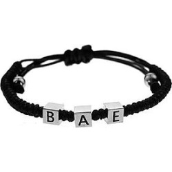 The Mister Bae Bead Bracelet - Black & Chrome