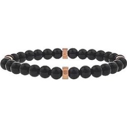 The Mister Kingly Bead Bracelet - Onyx & Rose Gold