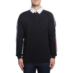 The Nowhere Striped Rugby in Black