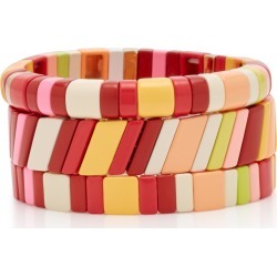 Roxanne Assoulin Set-Of-Three Negroni Zinc Bracelets