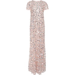 Carolina Herrera Sequin Embroidered Chiffon Gown