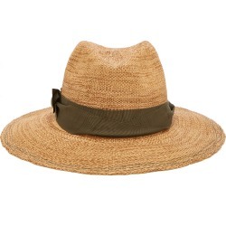 Lola Hats Rise N Shine Grosgrain-Trimmed Raffia Hat