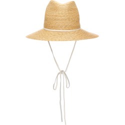 Lola Hats Marseille Leather-Trimmed Straw Hat