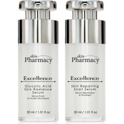 Skin Pharmacy K2 SP Excellence Glycolic Acid Skin Radiance Serum + Excellence Skin Repairing Snail Serum