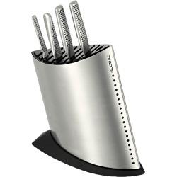 Global Knives Ship Shape Knife Block - 18/10 Stainless Steel