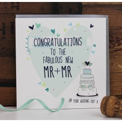 Gay Wedding Greetings Card