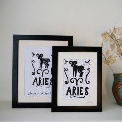 Personalised Star Sign Zodiac Print