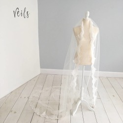 Lace Edged Ivory Wedding Veil