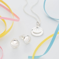 Sterling Silver Emoji Jewellery Set