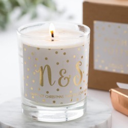 Personalised Gold Foil Scented Candle