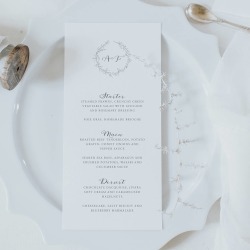 Anna Menu Card