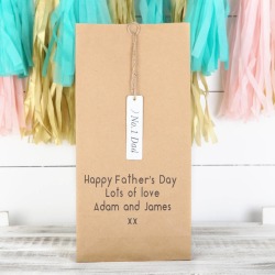Personalised Number One Dad Gift Bag