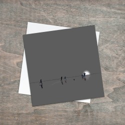 Running Beach Figures Beach Card