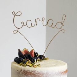 Cariad Wire Wedding Cake Topper