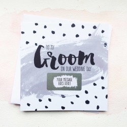 Personalised 'To My Groom' Scratch Card Personalised 'To My Groom' Scratch Card