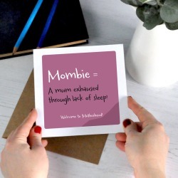 Mombie: Humorous Mum Definition Card