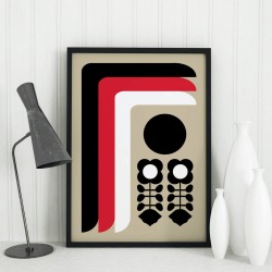 Retro Moonlight Print