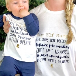 Mother And Child Matching Christmas List Pyjamas