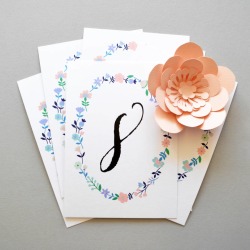 Spring Floral Table Numbers