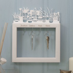 Personalised Large Potted Plants Key Holder
