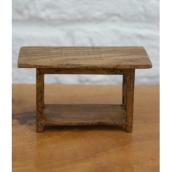 Jacobean Style Dolls House Mini Oak Kitchen Table
