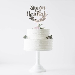 Personalised Grecian Wedding Cake Topper