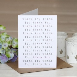 'Thank You' Greetings Card