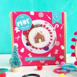 Gingerbread House Cross Stitch Bauble Craft Kit