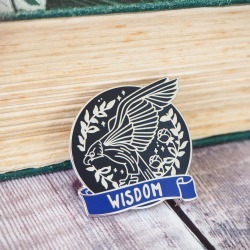 Wise Eagle Enamel Pin