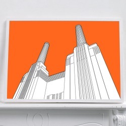 Battersea Power Station Graphic Print