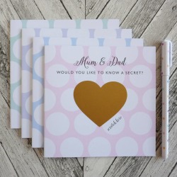 Baby On The Way Personalised Scratch Card
